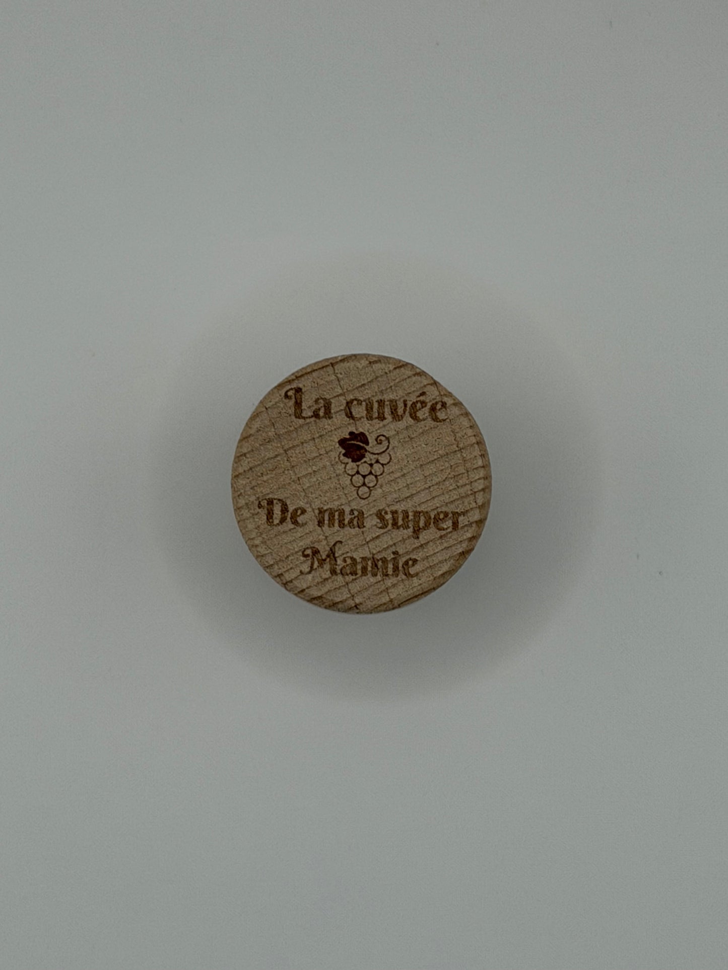 Bouchon de bouteille gravé