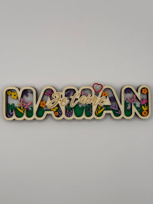 🌸Décoration "Maman Je t'aime"