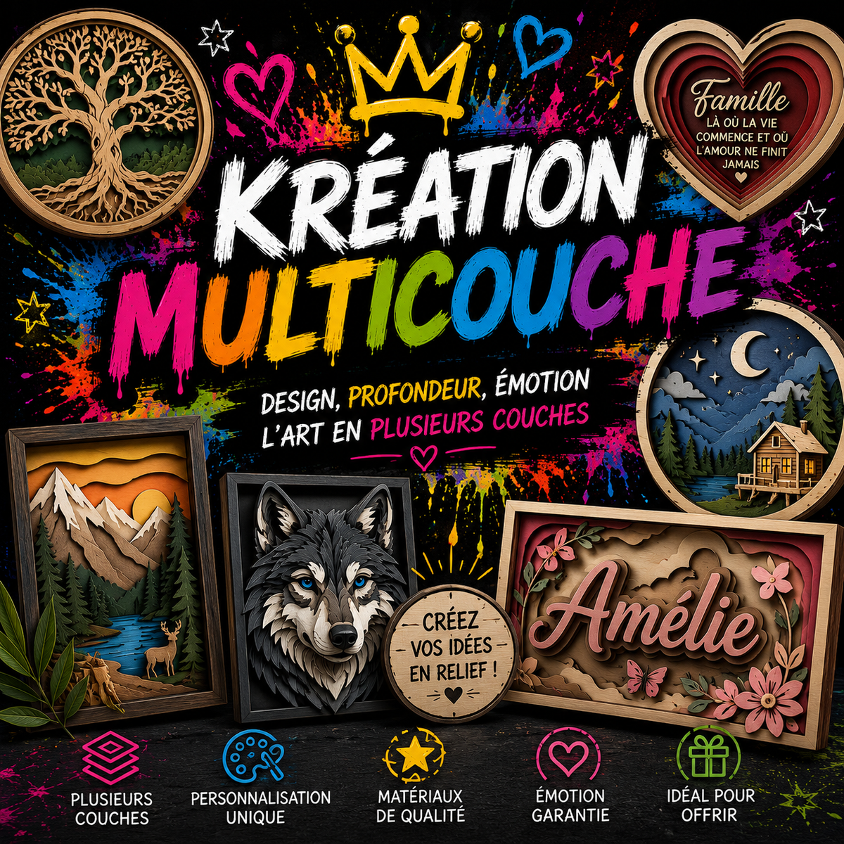 Kréation Multicouche