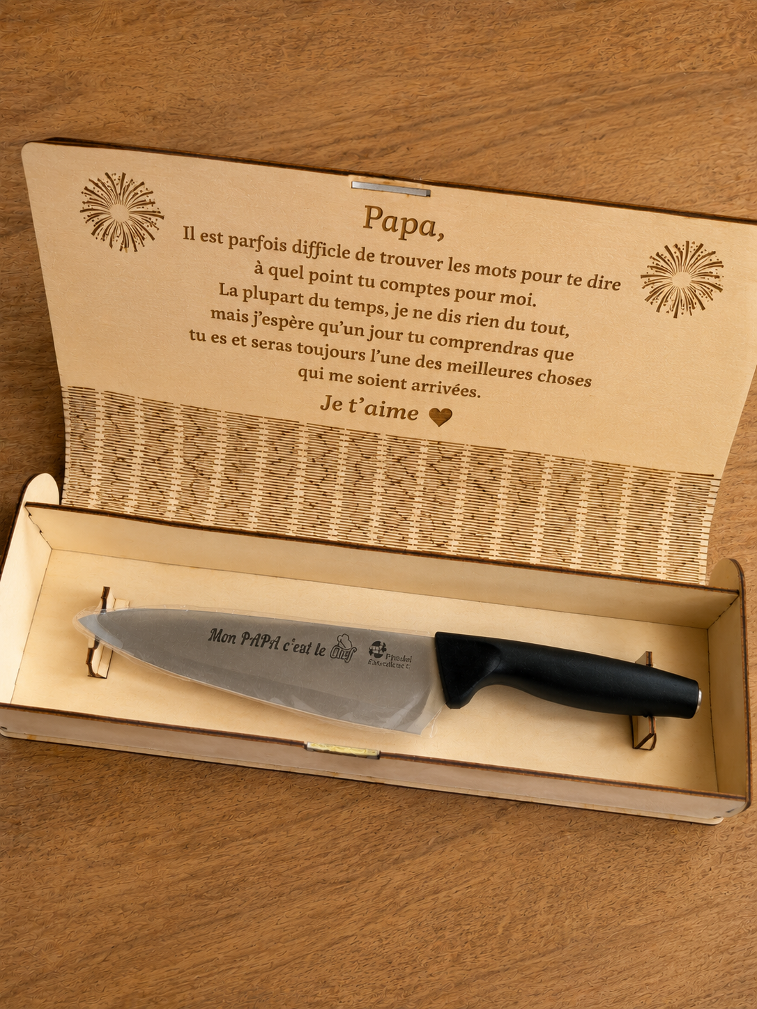 Coffret couteau personnalisé