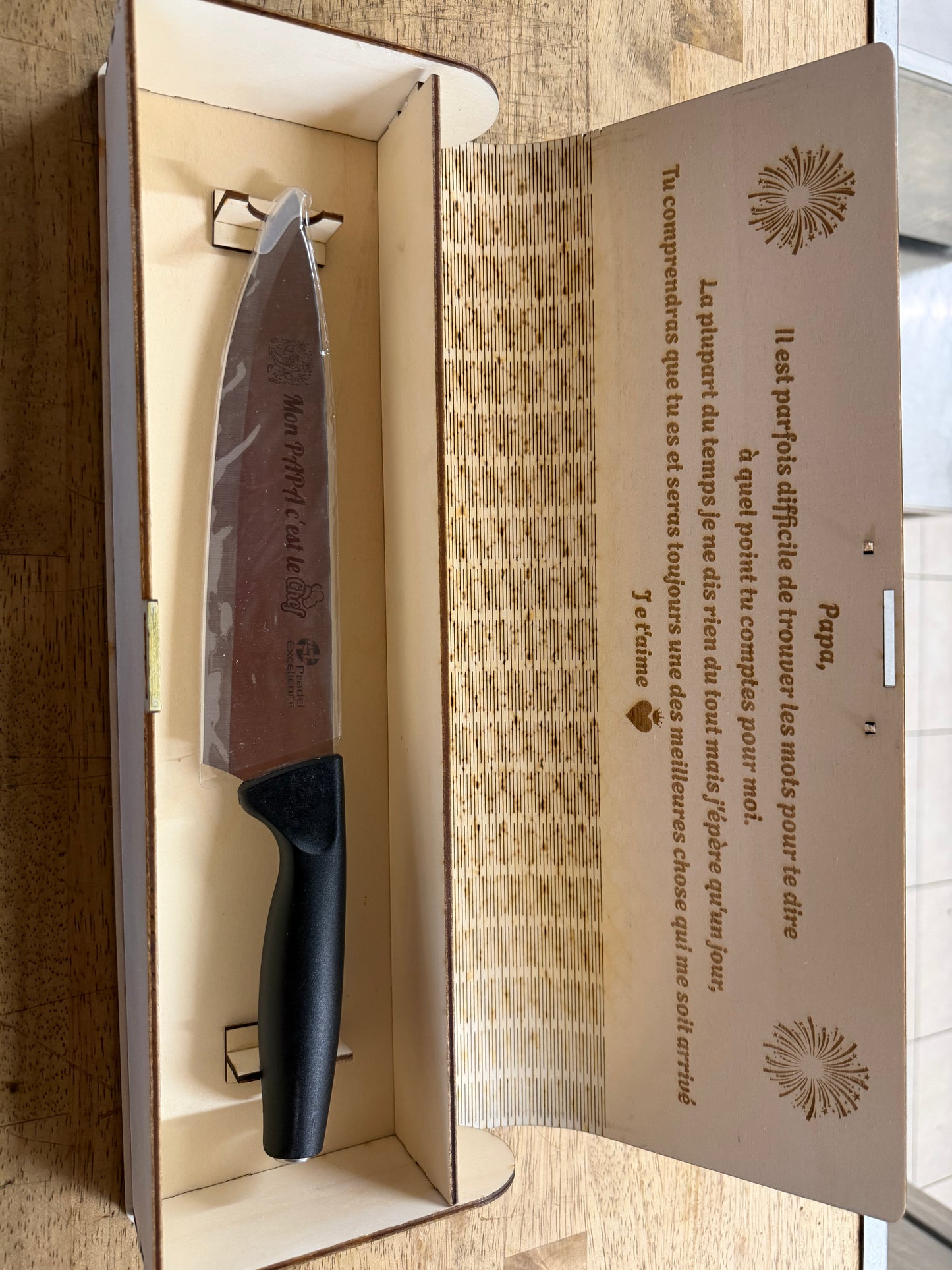 Coffret couteau personnalisé
