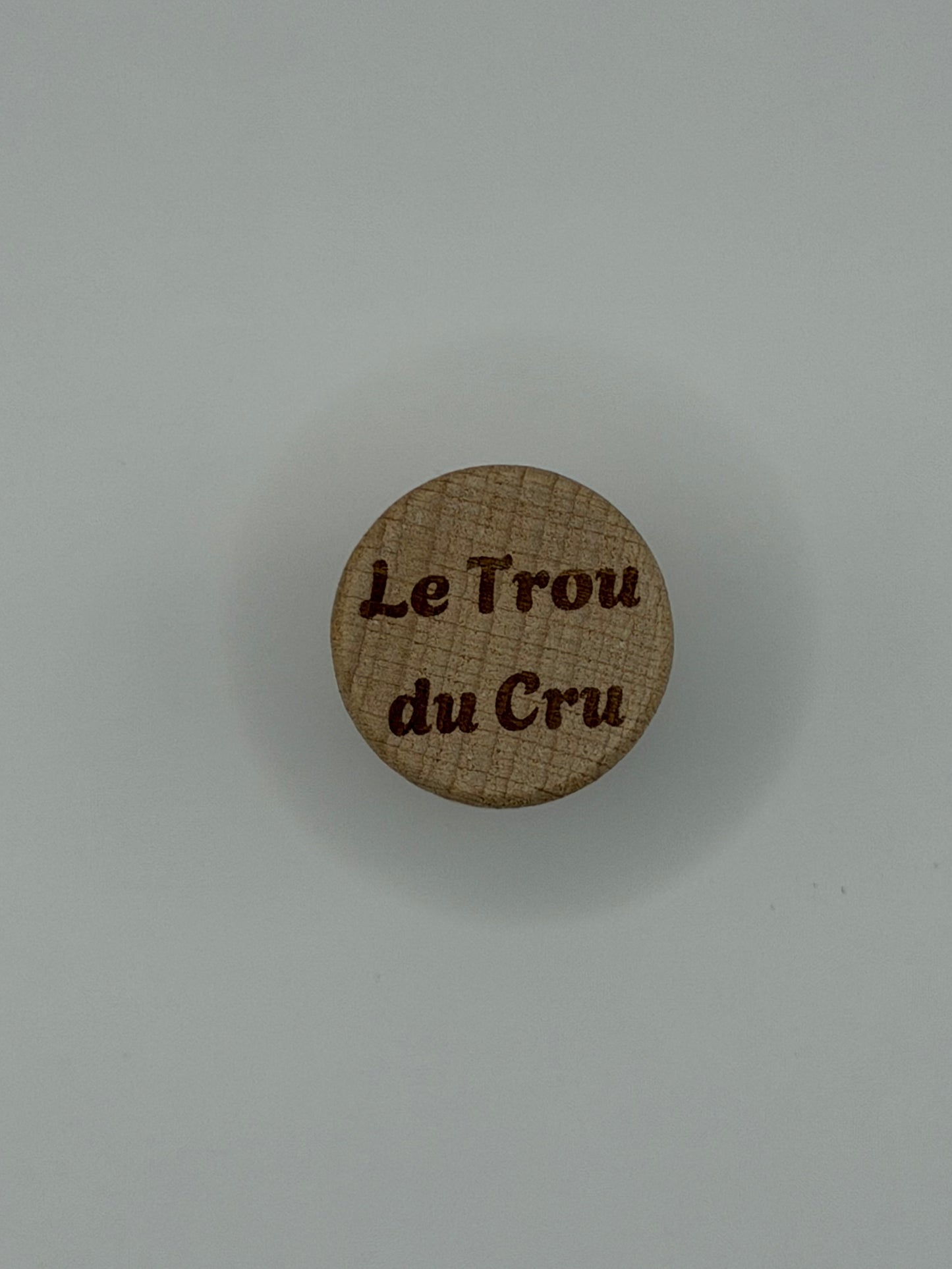 Bouchon de bouteille gravé