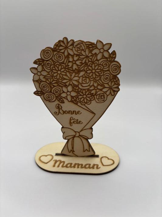 🌸 Bouquet de Fleurs « Bonne Fête Maman »