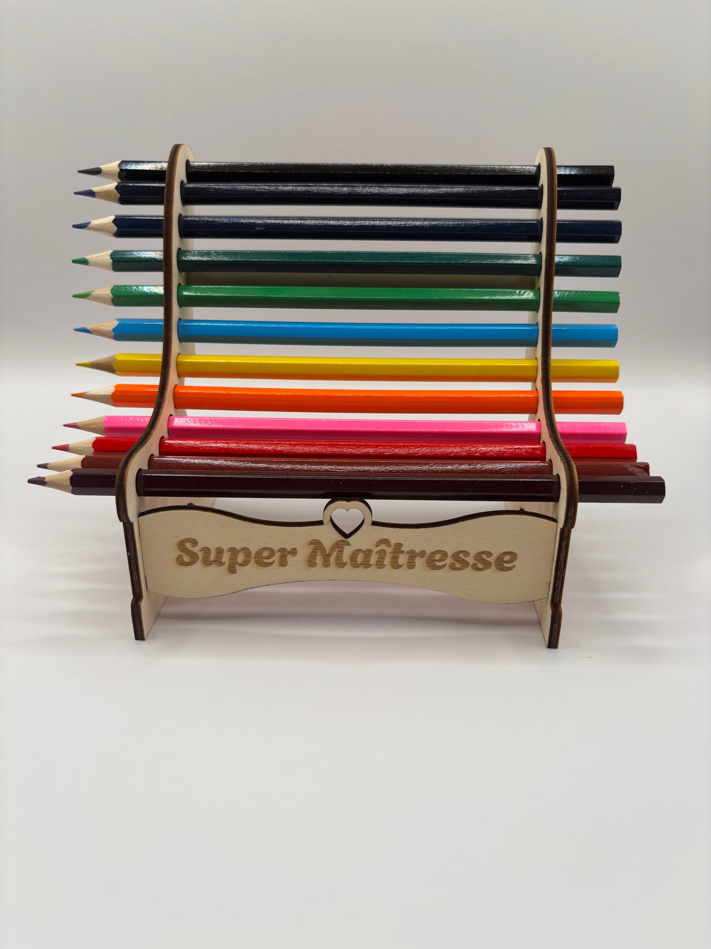 ✏️ Banc porte-crayons de couleurs