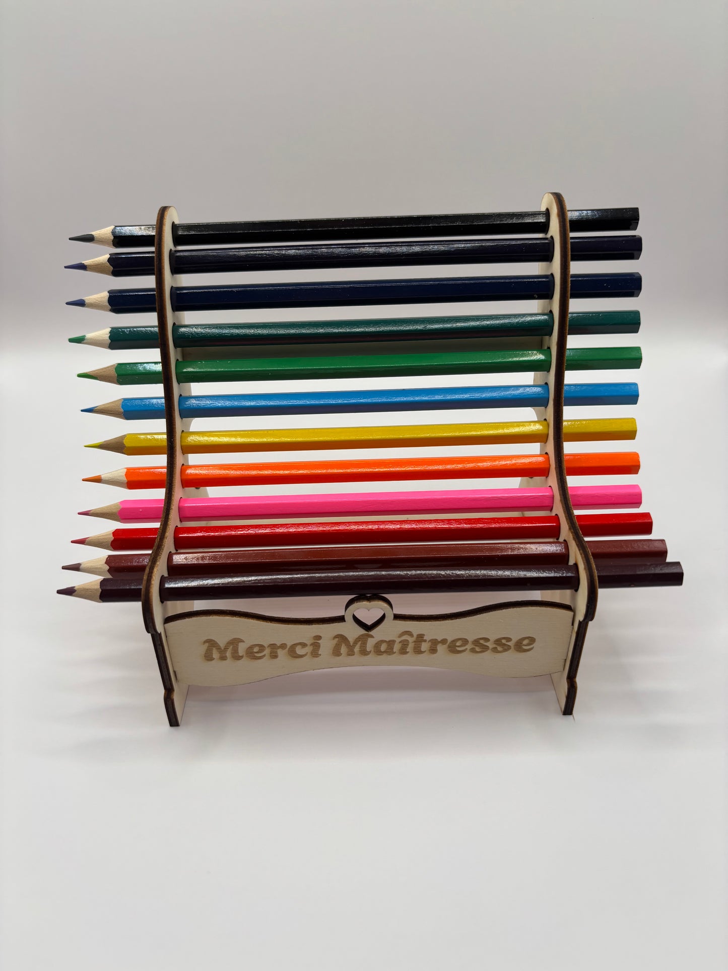 ✏️ Banc porte-crayons de couleurs